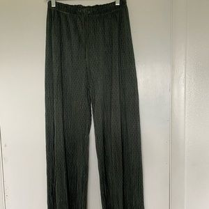 Silence + Noise silk patterned pants size XS